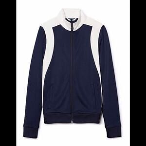 TORY SPORT color block NAVY AND WHITE zip up track Bomber Jacket XS